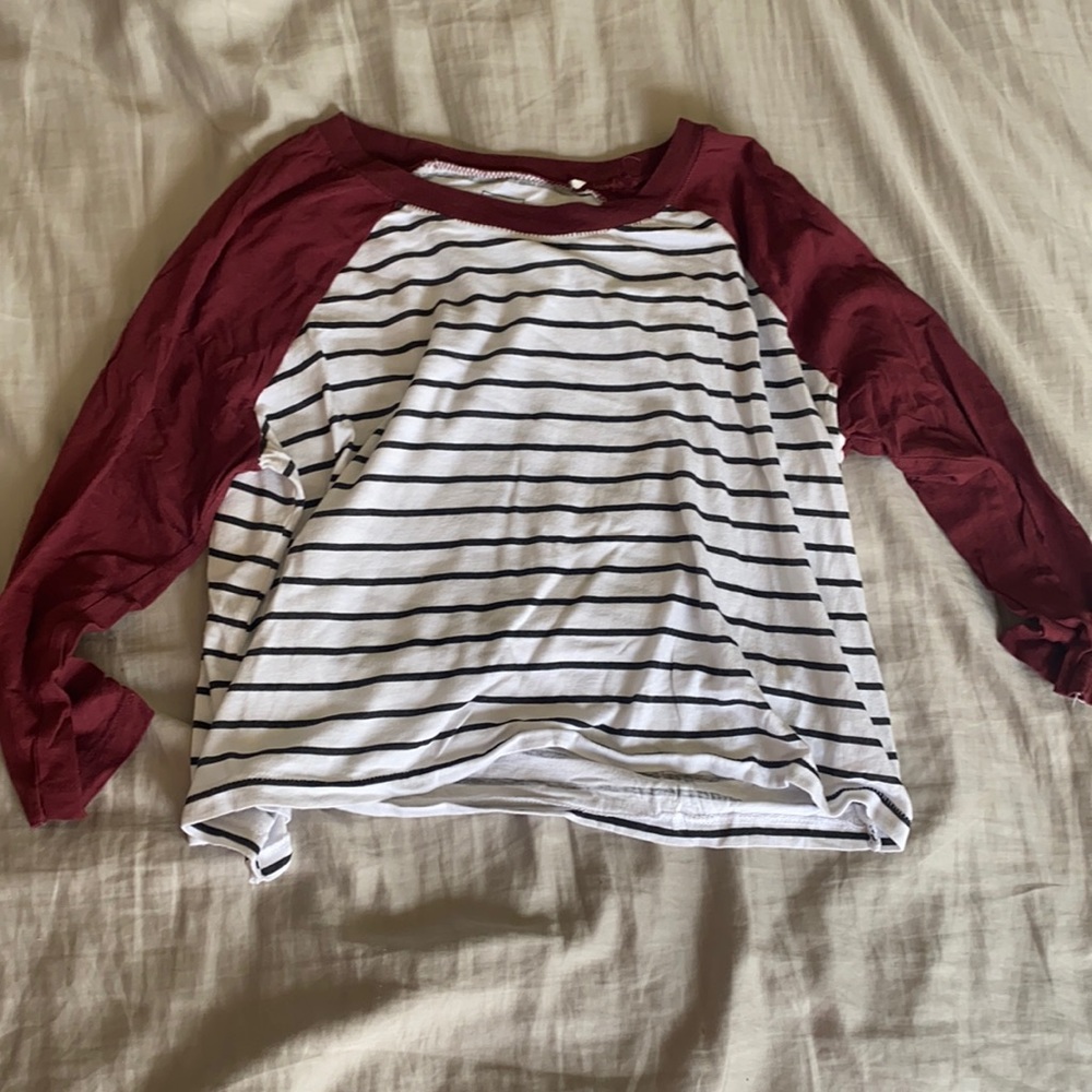 striped crop top
